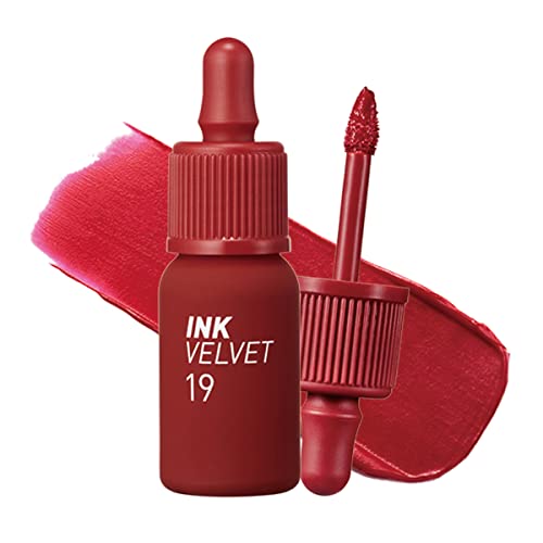 Peripera Ink the Velvet Lip Tint | High Pigment Color, Longwear, Weightless, Not Animal Tested, Gluten-Free, Paraben-Free | #019 LOVE SNIPER RED, 0.14 fl oz