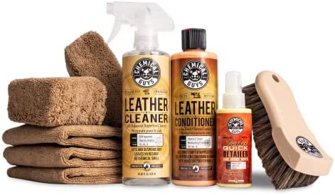 Chemical Guys Leather Cleaner and Conditioner Leather Care Kit