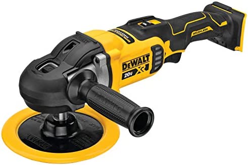 DEWALT 20V MAX* XR Cordless Polisher, Rotary, Variable Speed, 7-Inch, 180 mm, Tool Only (DCM849B)
