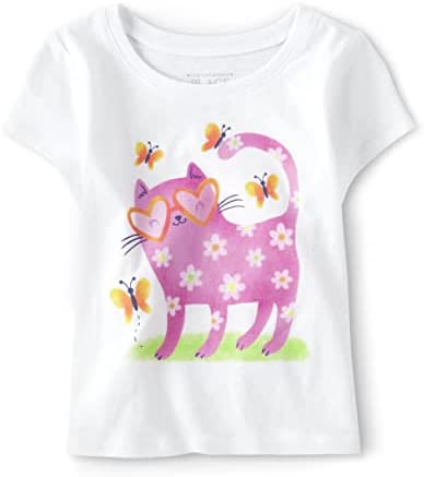 The Children’s Place Baby Toddler Girls Short Sleeve Graphic T-Shirt