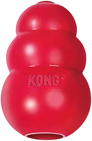 KONG – Classic Dog Toy, Durable Natural Rubber- Fun to Chew, Chase and Fetch – for Medium Dogs