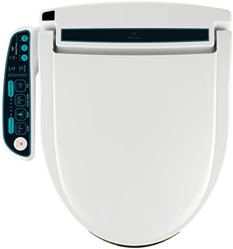 BidetMate 2000 Series Electric Bidet Heated Smart Toilet Seat with Unlimited Heated Water, Side Control Panel, Deodorizer, and Warm Air Dryer – Adjustable and Self-Cleaning – Fits Round Toilets