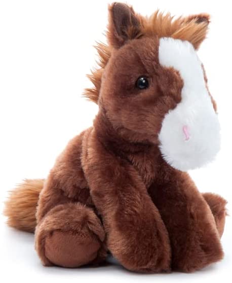 The Petting Zoo Floppy Horse Stuffed Animal Plushie, Gifts for Kids, Wild Onez Wildlife Animals, Horse Plush Toy, 8 inches