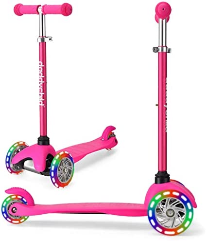 3 Wheel Scooters for Kids, Kick Scooter for Toddlers 3-8 Years Old, Boys and Girls Scooter with Light Up Wheels, Mini Scooter for Children