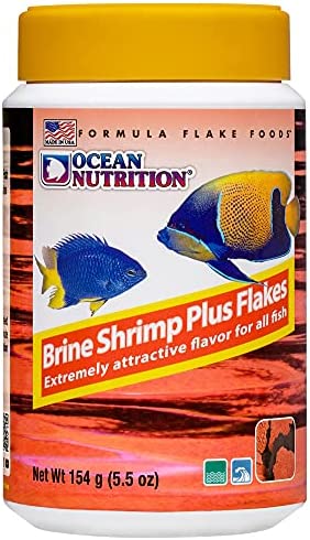 Ocean Nutrition Brine Shrimp Plus Flakes 5.5-Ounces (154 Grams) Jar