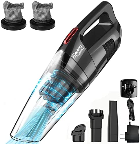 whall Handheld Vacuum Cordless, 8500PA Strong Suction Hand Held Vacuum Cleaner with LED Light, Lightweight Mini Car Vacuum Cordless Rechargeable, Portable Hand Vacuum Wet Dry for Car, Home and Pet