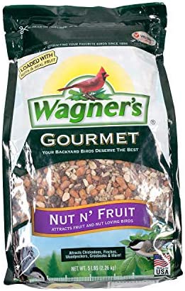 Wagner’s 82072 Gourmet Nut & Fruit Wild Bird Food, 5-Pound Bag