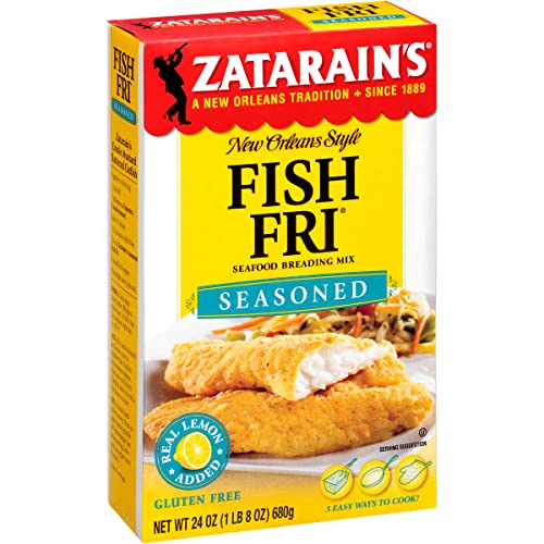 Zatarain’s Seasoned Fish Fri Seafood Breading Mix, 24 oz