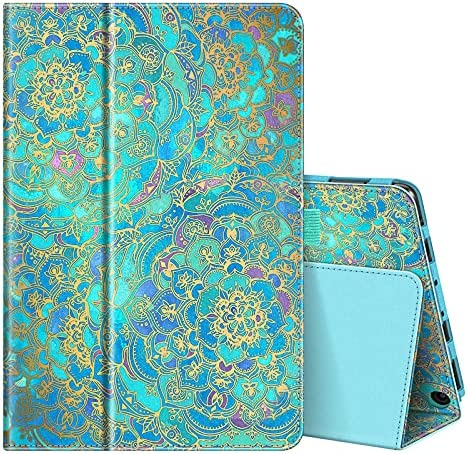 Fintie Folio Case for All-New Amazon Fire HD 10 and Fire HD 10 Plus Tablet (Only Compatible with 11th Generation 2021 Release) – Slim Fit Standing Cover with Auto Sleep/Wake, Shades of Blue